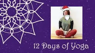 Orange Bloom 12 Days of Yoga Xmas - Child's Pose (accessible)