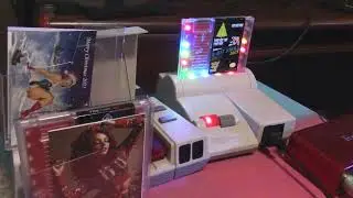 Christmas gaming set up