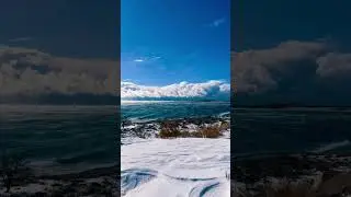 Central Asia | Yssyk-Kul lake in winter #2024 #centralasia #winter #lake #