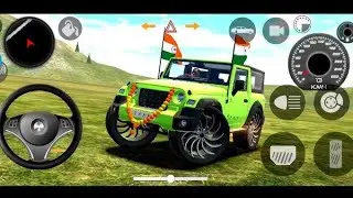 mahindra Purple red Thar 😈|| Indian Cars simulator 3D || Android Gameplay#2025 #india
