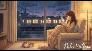 🌧️ The Rainy Train Home: A Quiet Evening Routine (Ghibli Vibe) 🚂💤
