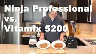 6 Blend-offs ч/б Ninja Professional против Vitamix 5200