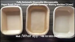 Disposable Microwavable Instant Airline Meal Paper Seal Food Paper Container Tray Making Machine