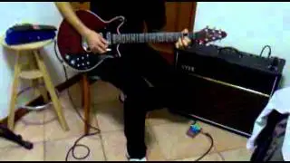 Brian May Red Special + BSM BM-Q Treble Booster + Vox AC30 VR