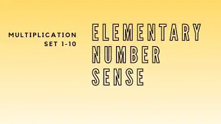 Fast Multiplication Tricks for UIL/TMSCA ELEMENTARY Number Sense Problems 1-10