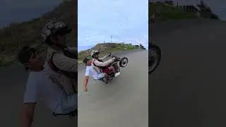 Wheelie con parrillero en mi Shineray iron-Max 150cc #bikeride #stuntbike #motovelovidad #motovlog