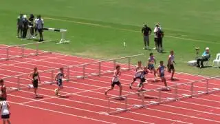100MH Final 15 Yrs Men Brandon Herrigan 13.59 QLD State Champs 2013        015