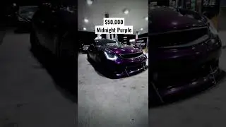 $50,000 Midnight Purple Paint on Boosted G35 😳 #shorts #infiniti #nissan #jdm #painting
