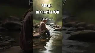 Bible Affirmations : Psalm 37:7 :  #biblicalinspiration  #affirmations  #inspirationalscriptures