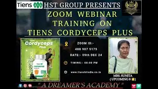 TRAINING ON TIENS CORDYCEPS PLUS BY MRS. SUNITA 7 🌟