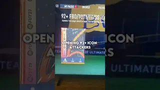Opening 92+ icon attackers #funny #football #fifa #icon #pack #fifa23 #packopening #trophytitans