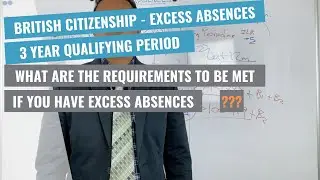 British Citizenship - Excess Absences 3 year qualifying period (married to a British Citizen)