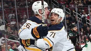 Rasmus Dahlin crashes the net to pot his first NHL goal