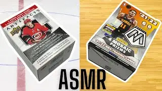 ASMR: 2021 Mosaic Basketball Cards / 2022 Artifacts Hockey / whisper / gum chewing