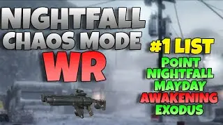 Nightfall Chaos Mode Solo World Record (7,083,390) (PS4)