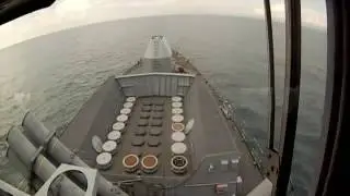 Defense News   HMS Richmond fires Sea Wolf Missiles