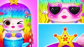 Стрижка, цвет и хаос! Самый весёлый мейковер бумажных кукол ✂️💇‍♀️💖