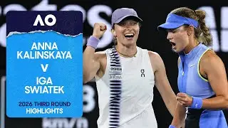 Anna Kalinskaya v Iga Swiatek Highlights | Australian Open 2026 Third Round