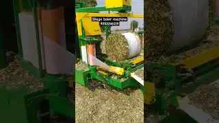 silage baler machine #silage #bag #vidhata #punjab #india #murghas #baler #shaktimaan #makka #maize