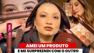 VALE A PENA? 👀 Testei os lan&ccedil;amentos da Niina Sicrets | Paleta Marrom + M&aacute;scara Marrom&rdquo;