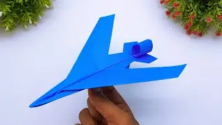 How To Make Easy Paper Flying Airplane | Cool Design Origami Plane | Handmade Plane That Fly Far