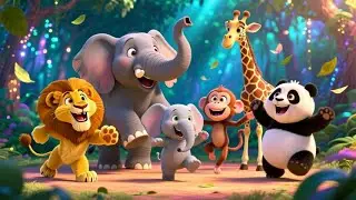 Dancing Jungle Animals 🎶 | Cute Animal Song for Toddlers