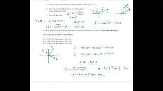 Video Solution to the Vector Practice Test
