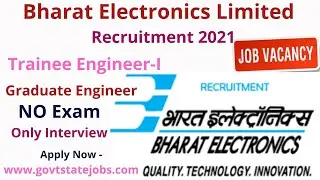 BEL Recruitment 2021 | Apply Online For Fresher Jobs | Trainee Engineer  Vacancies | Govt Jobs