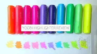 YOOBI HIGHLIGHTERS REVIEW + 