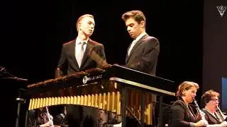Oudejaarsconcert 2017 DPHO - Xylofoon medley door Sjoerd en Tim met Grootorkest