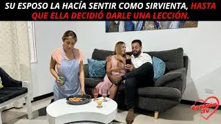 Su esposo la hacía sentir como sirvienta, hasta que ella decidió darle una lección.
