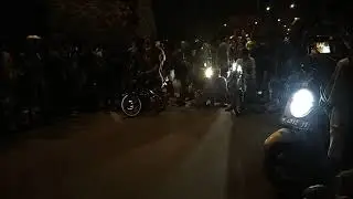 Balap liar Demak sampek pagi gagal race,gandeng 14juta