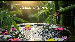 Zen Flow Harmony Bamboo Fountain and Candle Glow for Relaxation Meditation Sleep Serenity Peace