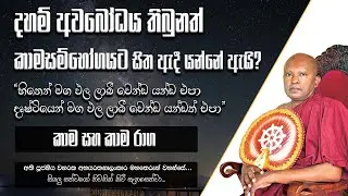 දහම් අවබෝධය තිබුනත් කාමයට සිත ඇදී යන්නේ ඇයි