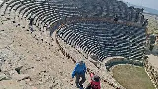 1900 yrs Magnificent view of Hierapolis Theatre/spectacular Roman-era  T&uuml;rkiye  20251009 104858