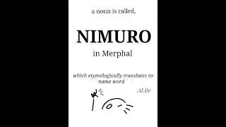 Conjugating Nouns #merphal #conlang #shorts