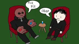The Matrix Blue Pill Red Pill Scene except with a budget of -$3