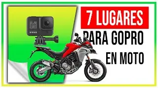 🏁 📹 7 LUGARES de la GOPRO En Tu MOTO 🏍 🛵
