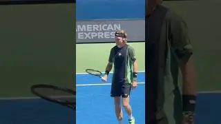 Crowd goes wild👏🏼 Celebrating Andrey Rublev &lsquo;s birthday w fun throwback #tennis #tennisplayer #atp