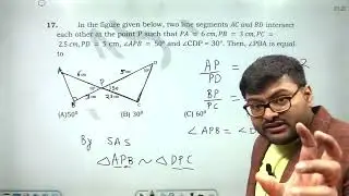 In the figure given below, two line segments AC and BD intersect each other at the point P such tha