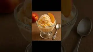 Dessert : Southern Peach Ice cream #icecream #dessert #food #cake #healthyfood
