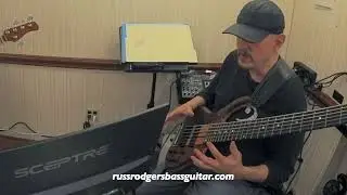 Bass Guitar Lesson On Combining The Dom 7th Descending Bebop Scale With The Ascending Bebop Arpeggio