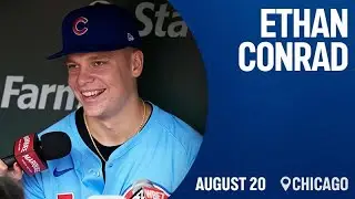 Cubs first-round draft pick Ethan Conrad enjoys first Wrigley Field visit | Marquee Sports Network
