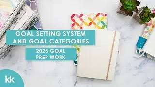 DIY Goal Setting System Goal Planning Notebooks and Kanban Supplies for 2023 Goalsetting Prep work