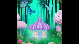 #Enchanted #Mushroom Forest with Colorful #butterflies  #aiart #dalle2 #digitalart #fantasy