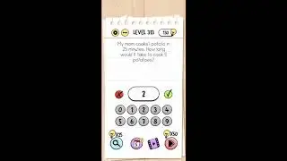 Brain test 313 level Indonesia - potatoes - Solved level