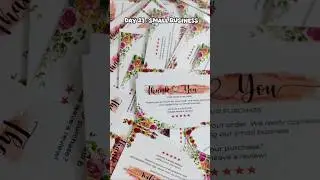 Day 21 Small Business Thank you cards unboxing #printingguide #smallbusinessidea  #printingmethod