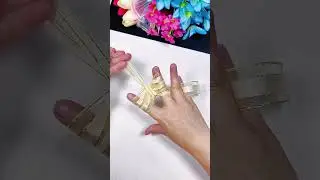 Butterfly ribbon folding