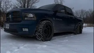 LOWERED RAM PULLING AVALANCHE UPHILL IN SNOW!