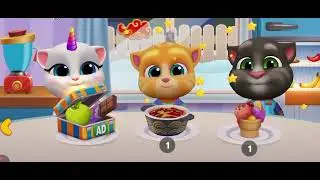 Let's eat 😋 amazing food😍 #my talkingtom  friend &hearts;️ #fun 
